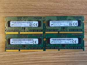 Micron 16GB (4x4GB)  1Rx8 PC3L-12800U MT8KTF51264AZ-1G6E1 SO-DIMM - Picture 1 of 2