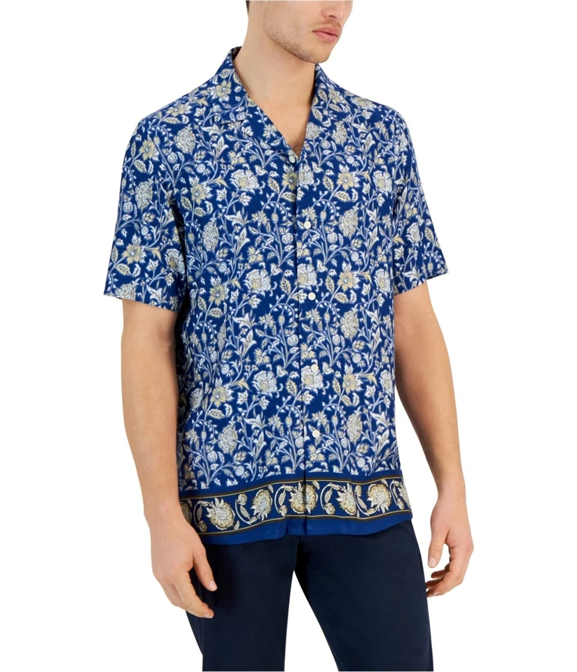 Club Room Mens Floral Button Up Shirt, Multicoloured, X-Large - Image 1 of 1