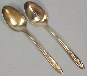 2 Beloved Teaspoons Meridan Silverplate Co. International Silver Vintage 1960 - Picture 1 of 4