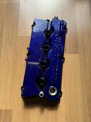 Srt-4 Valve Cover  W/an Fittings Powder Coated In Lollypop blue,not Used - Image 1 of 4