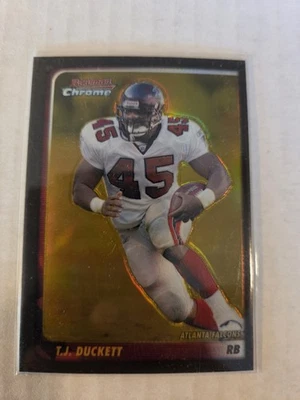 2003 Bowman Chrome T.J. Duckett Gold Refractor/50 - Image 1 of 3