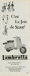1959 Lambretta First in Motor Scooters the World Over Original Vintage Print Ad - Picture 1 of 2