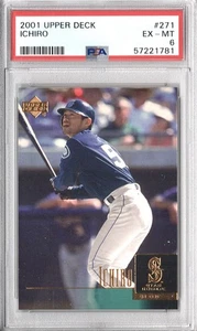 2001 Upper Deck - Star Rookie Ichiro Suzuki #271 (RC) PSA 6 - Imagen 1 de 1