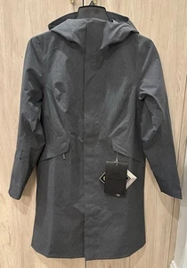NWTs Arc’teryx Women’s Sandra Gore-Tex Coat. Black Heather. Small - Picture 1 of 16