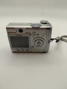 Canon PowerShot A520 4.0MP Silver Digital Camera 4x Zoom Tested Working - Picture 1 of 4