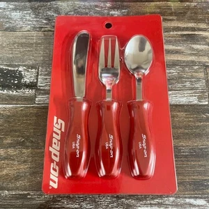 Snap-on Snap Messer Gabel Löffel Besteck Rot Snapon Selten Japan - Bild 1 von 3