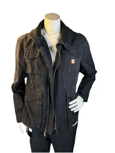 ROARK Revival Jacket Mens Large Black Deckhand Duck Canvas Chore Coat - Picture 1 of 12