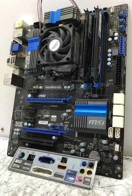 MSI MILITAR CLASE III FM2-A85XA-G65 MOBO CON CPU AMD A10-5700 Y 16GB DDR3 RAM Foto 1 de 4