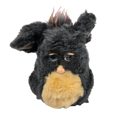 Furby 2005 черный 59294 черный мех - голубые глаза - нуждается в ремонте - Изображение 1 из 4