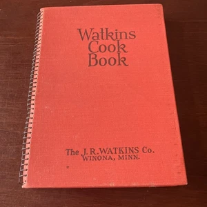 Vintage 1936 Watkins Cook Book J.R. Watkins Co Spiral Binding Recipes Cookbook - Foto 1 di 6