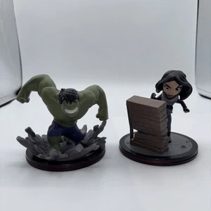 2016 The Hulk Q-Fig Marvel Avengers Age of Ultron & Jessica Jones Netflix Figura - Foto 1 di 10
