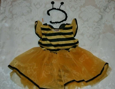 Gymboree HALLOWEEN Bumble Bee costume tights & antenna headband NWT Sz 2T-3T - Image 1 of 4