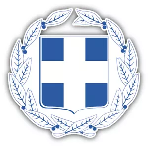 Calcomanía adhesiva para parachoques coche escudo de armas Grecia - 3"" o 5"" - Imagen 1 de 1