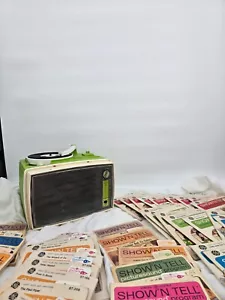 1964 GE Show n Tell visualizzatore phono giradischi verde e 40 storie - Foto 1 di 16
