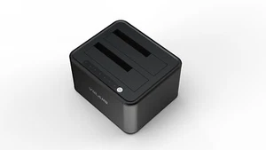 VOLANS VL-DS30S Dual Bay USB3.0 Aluminium Docking Station for 2.5″ and 3.5″ HDD - Picture 1 of 5