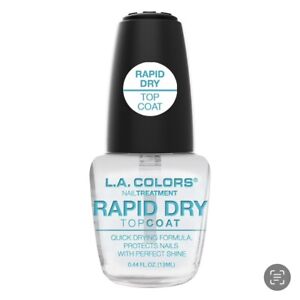 L.A. Colors Craze Nail Polish Rapid Dry Top Coat Treatment CLEAR .44 FL OZ