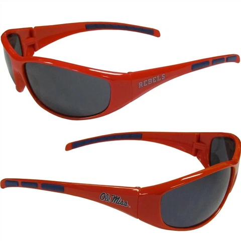 Ole Miss Rebels Wrap Sunglasses Sports NCAA UV Shades College Glasses Fan Team Cover