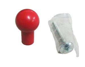 Pomello pomolo x mobili armadi cassetti misura ø 15mm in ABS colore rosso nuovo - Foto 1 di 5