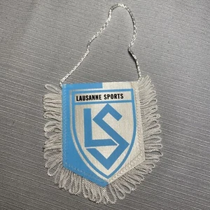 Fanion Lausanne Sports Foot Football Pennant Wimpel Vintage Soccer Collection - Picture 1 of 2