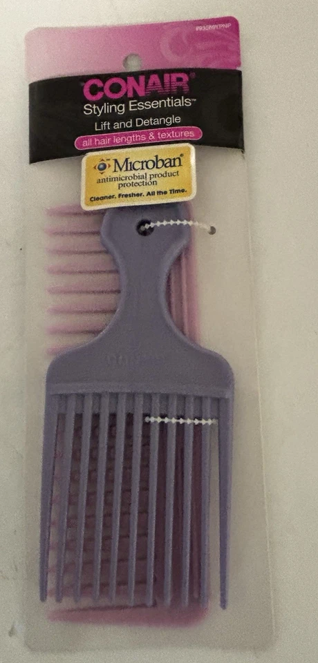 Conair Lift Style & Detangle 3pk Comb Set Pack of 4