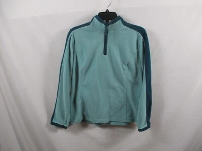 SB Active Womens Sweatshirt Medium Blue Pullover Zip Collar Athletic Polyester - Image 1 of 4