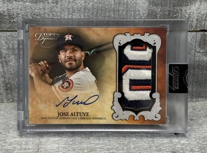 Jose Altuve Topps Dynasty 2021 Certified Autograph Logo Patches Memorabilia 1/5 - Picture 1 of 3