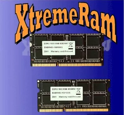 16GB DDR3 2x 8GB PC3-12800 1600MHz SODIMM MEMORY PC Laptops & Apple MacBook Pro - Image 1 of 3