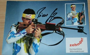 39939 Foto AK Autogramma Ricco Groß Singolo E Staffetta Albertville 1992 - Bild 1 von 2