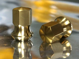 ZAKGEAR 20 set Gold Porsche Titanium Lug Nuts 911 930 928 944 964 993 14x1.5 R14 - Picture 1 of 9