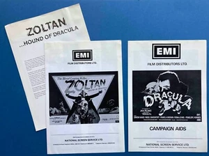 Dracula + Zoltan ORIGINAL Press Campaign Books Jack Palance - Picture 1 of 2