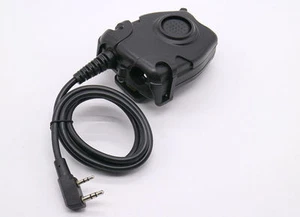 Adaptador de auriculares Z Tactical PTT Push To Talk Z112 2 pines para radio Kenwood Airsoft - Imagen 1 de 3