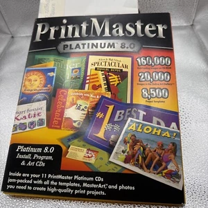 Print master platinum 8.0 11 CD’s From From Brøderbund preowned - Picture 1 of 6
