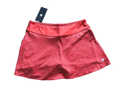 NUEVO NUEVO CON ETIQUETAS K-SWISS Inc Elegante DEUCE Tennis Skort M MEDIANO 8 10 Naranja Foto 1 de 3
