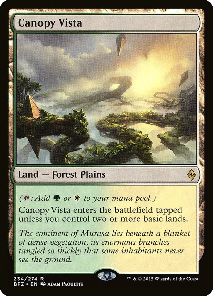 MTG - Magic the Gathering Cards - Canopy Vista - Land - Battle for Zendikar - Image 1 of 1