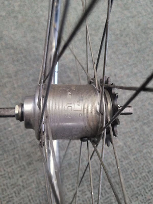 Vintage New 26x1-3/8 Schwinn S-6 rim wheel with sturmey archer 3 speed - Image 1 of 3