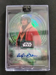 2022 Topps Star Wars, Ralph Brown, Ric Olie, automático, /25, A-RB, serie Signature - Imagen 1 de 2