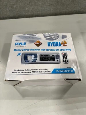 Pyle PLRMR23BTW Bluetooth Marine Receiver Stereo MP3/USB/SD Readers, AM/FM Radio - Image 1 of 2