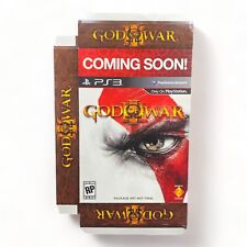 EMPTY God of War III BIG BOX Promo Display Art 16 x 11.5 x 2.5"