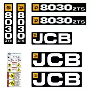 Calcomanías JCB 8030 ZTS - Kit de calcomanías de reproducción - Imagen 1 de 1
