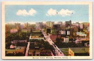 Postcard Winnipeg MB Business Centre VTG Cotter Bros Plumbing Heating Drumbo ON - Picture 1 of 2