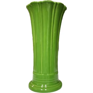 9 Zoll Homer Laughlin Fiesta Kleeblatt grüne ausgestellte Vase - Bild 1 von 5