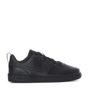 Big Kid's Nike Court Borough Low 2 Black/Black-Black (BQ5448 001) - Picture 1 of 5