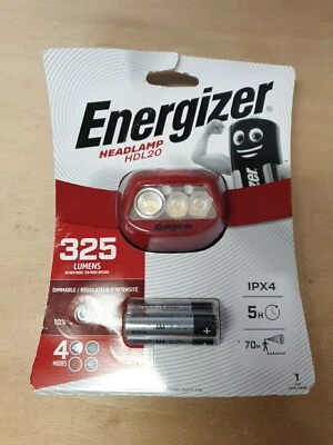 (R) Energizer headlamp, HDL20, 325 lumens, New, Pack Damage - Image 1 of 2