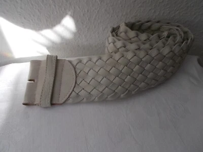 hochwertiger Ledergürtel geflochten o. Schnalle - Bild 1 von 4