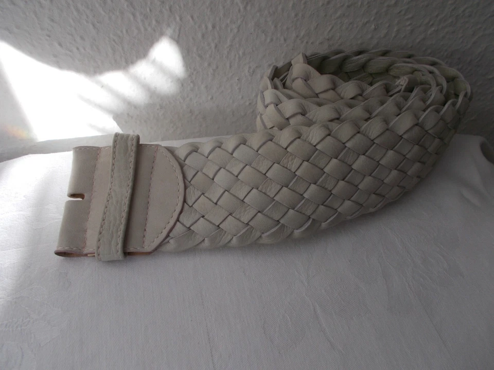 hochwertiger Ledergürtel geflochten o. Schnalle - Bild 1 von 4