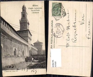 717332 Milano Mailand Il Castello Cortina merlata Torre del Tilarete e Torrione  - Picture 1 of 1
