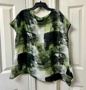Camicia Bryn Walker leggera in lino/seta con cappuccio e maniche, taglia S - Foto 1 di 3