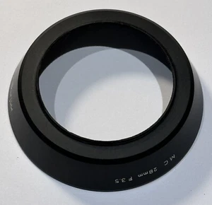 Minolta 55mm Screw-in Metal Lens Hood Shade for MC 28/3.5 Lens - Picture 1 of 3