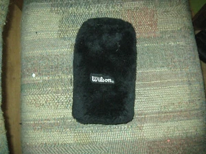 slightly used Wilson vintage Black Fur fairway 1 wood  headcover with  number - Picture 1 of 5