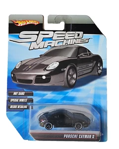 2010 Hot Wheels Speed Machines BLACK PORSCHE CAYMAN S MINT CASE FRESH - Picture 1 of 2